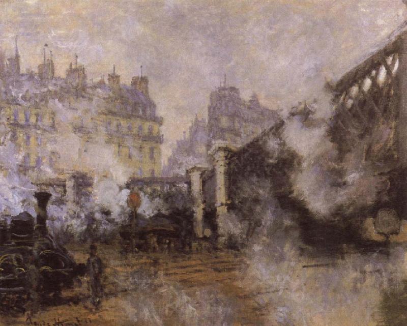 Claude Monet Le Pont de l-Europe Norge oil painting art